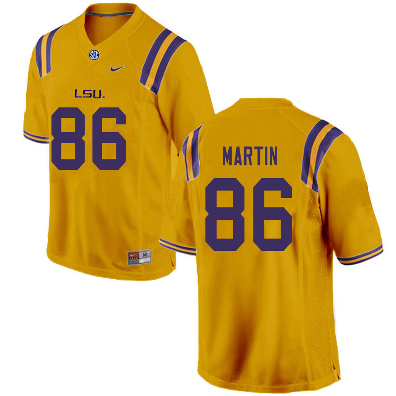 Men #86 Michael Martin LSU Tigers College Football Jerseys Sale-Gold - Click Image to Close